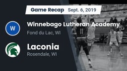 Recap: Winnebago Lutheran Academy  vs. Laconia  2019