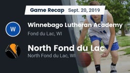 Recap: Winnebago Lutheran Academy  vs. North Fond du Lac  2019