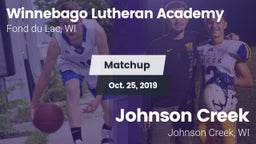 Matchup: Winnebago Lutheran vs. Johnson Creek  2019