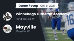 Recap: Winnebago Lutheran Academy  vs. Mayville  2021