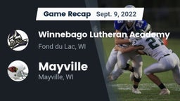 Recap: Winnebago Lutheran Academy  vs. Mayville  2022