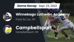Recap: Winnebago Lutheran Academy  vs. Campbellsport  2022