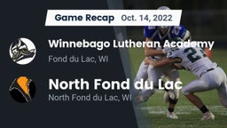 Recap: Winnebago Lutheran Academy  vs. North Fond du Lac  2022
