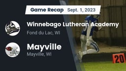 Recap: Winnebago Lutheran Academy  vs. Mayville  2023