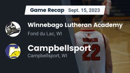 Recap: Winnebago Lutheran Academy  vs. Campbellsport  2023