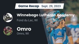 Recap: Winnebago Lutheran Academy  vs. Omro  2023