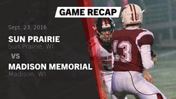 Recap: Sun Prairie  vs. Madison Memorial  2016