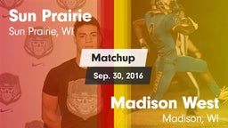 Matchup: Sun Prairie vs. Madison West  2016