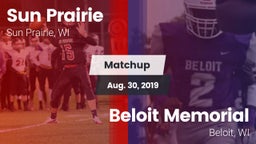 Matchup: Sun Prairie vs. Beloit Memorial  2019