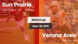Matchup: Sun Prairie vs. Verona Area  2019