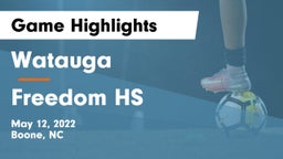 Watauga  vs Freedom HS Game Highlights - May 12, 2022