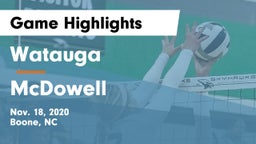 Watauga  vs McDowell Game Highlights - Nov. 18, 2020