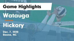 Watauga  vs Hickory  Game Highlights - Dec. 7, 2020