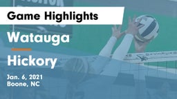 Watauga  vs Hickory  Game Highlights - Jan. 6, 2021