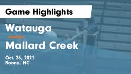 Watauga  vs Mallard Creek  Game Highlights - Oct. 26, 2021