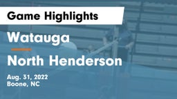Watauga  vs North Henderson Game Highlights - Aug. 31, 2022
