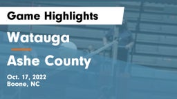 Watauga  vs Ashe County  Game Highlights - Oct. 17, 2022