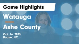 Watauga  vs Ashe County  Game Highlights - Oct. 16, 2023