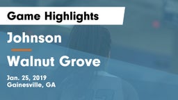 Johnson  vs Walnut Grove  Game Highlights - Jan. 25, 2019