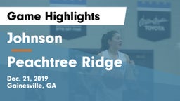 Johnson  vs Peachtree Ridge  Game Highlights - Dec. 21, 2019