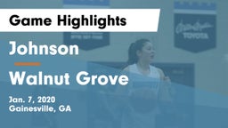 Johnson  vs Walnut Grove  Game Highlights - Jan. 7, 2020