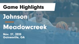 Johnson  vs Meadowcreek Game Highlights - Nov. 27, 2020