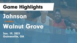 Johnson  vs Walnut Grove  Game Highlights - Jan. 19, 2021