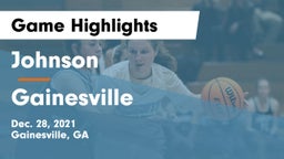 Johnson  vs Gainesville  Game Highlights - Dec. 28, 2021