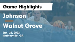 Johnson  vs Walnut Grove  Game Highlights - Jan. 25, 2022