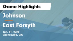 Johnson  vs East Forsyth  Game Highlights - Jan. 31, 2023