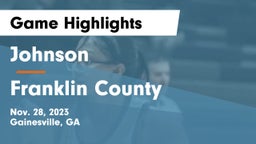Johnson  vs Franklin County  Game Highlights - Nov. 28, 2023