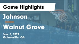 Johnson  vs Walnut Grove  Game Highlights - Jan. 5, 2024