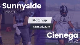 Matchup: Sunnyside vs. Cienega  2018