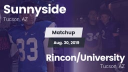 Matchup: Sunnyside vs. Rincon/University  2019