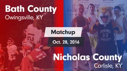 Matchup: Bath County vs. Nicholas County  2016