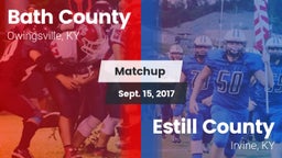 Matchup: Bath County vs. Estill County  2017