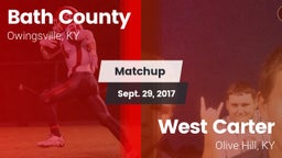 Matchup: Bath County vs. West Carter  2017