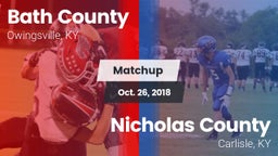 Matchup: Bath County vs. Nicholas County  2018