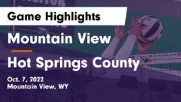 Mountain View  vs Hot Springs County  Game Highlights - Oct. 7, 2022