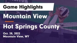 Mountain View  vs Hot Springs County  Game Highlights - Oct. 28, 2022