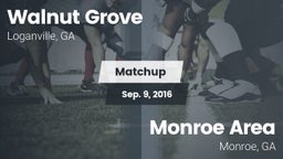 Matchup: Walnut Grove vs. Monroe Area  2016