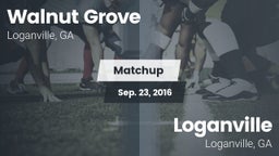 Matchup: Walnut Grove vs. Loganville  2016