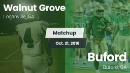 Matchup: Walnut Grove vs. Buford  2016