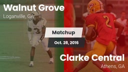 Matchup: Walnut Grove vs. Clarke Central  2016