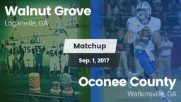 Matchup: Walnut Grove vs. Oconee County  2017