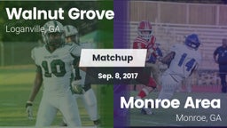 Matchup: Walnut Grove vs. Monroe Area  2017