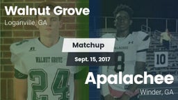 Matchup: Walnut Grove vs. Apalachee  2017