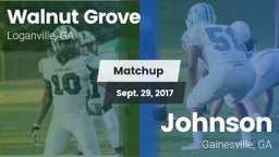 Matchup: Walnut Grove vs. Johnson  2017