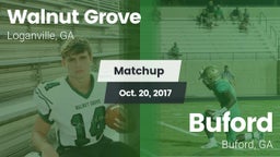 Matchup: Walnut Grove vs. Buford  2017