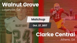 Matchup: Walnut Grove vs. Clarke Central  2017